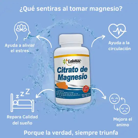 ZenMag Citrato de Magnesio Ultra Concentrado Premium Importado Americano 100 Capsulas x 2